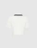 Cropped Button Up Straight Shirt sold by Urban Revivo
