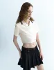 Cropped Button Up Straight Shirt sold by Urban Revivo