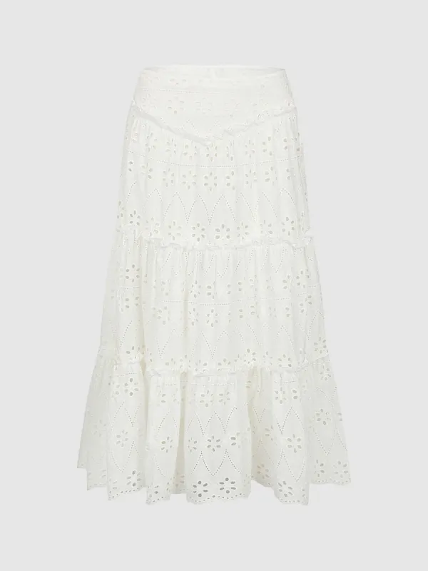 Midi A-Line Skirt sold by Urban Revivo