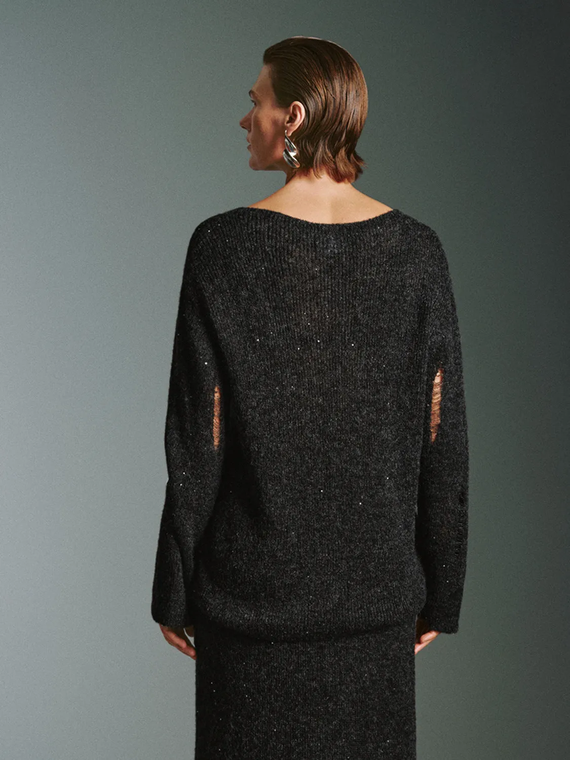 Knitted Long Sleeve T-Shirts sold by Urban Revivo product image thumbnail 2