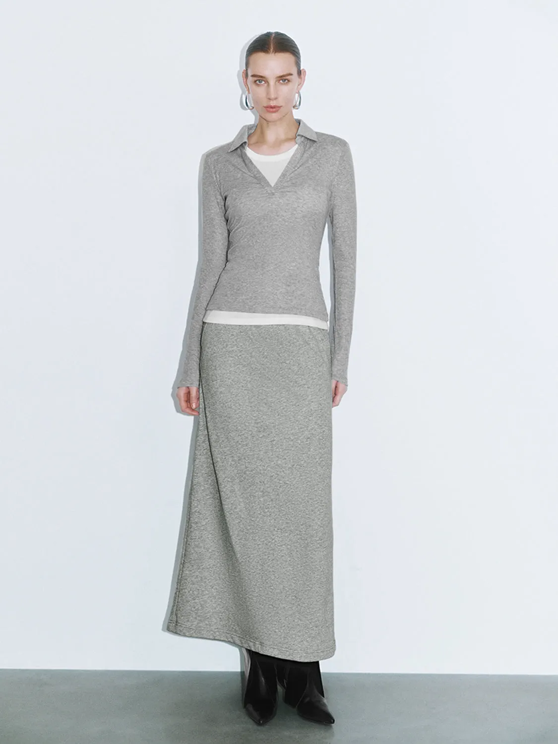 Lapel Skinny T-Shirts sold by Urban Revivo product image thumbnail 4