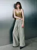 Halter Neck Knitted Skinny Cami Top sold by Urban Revivo