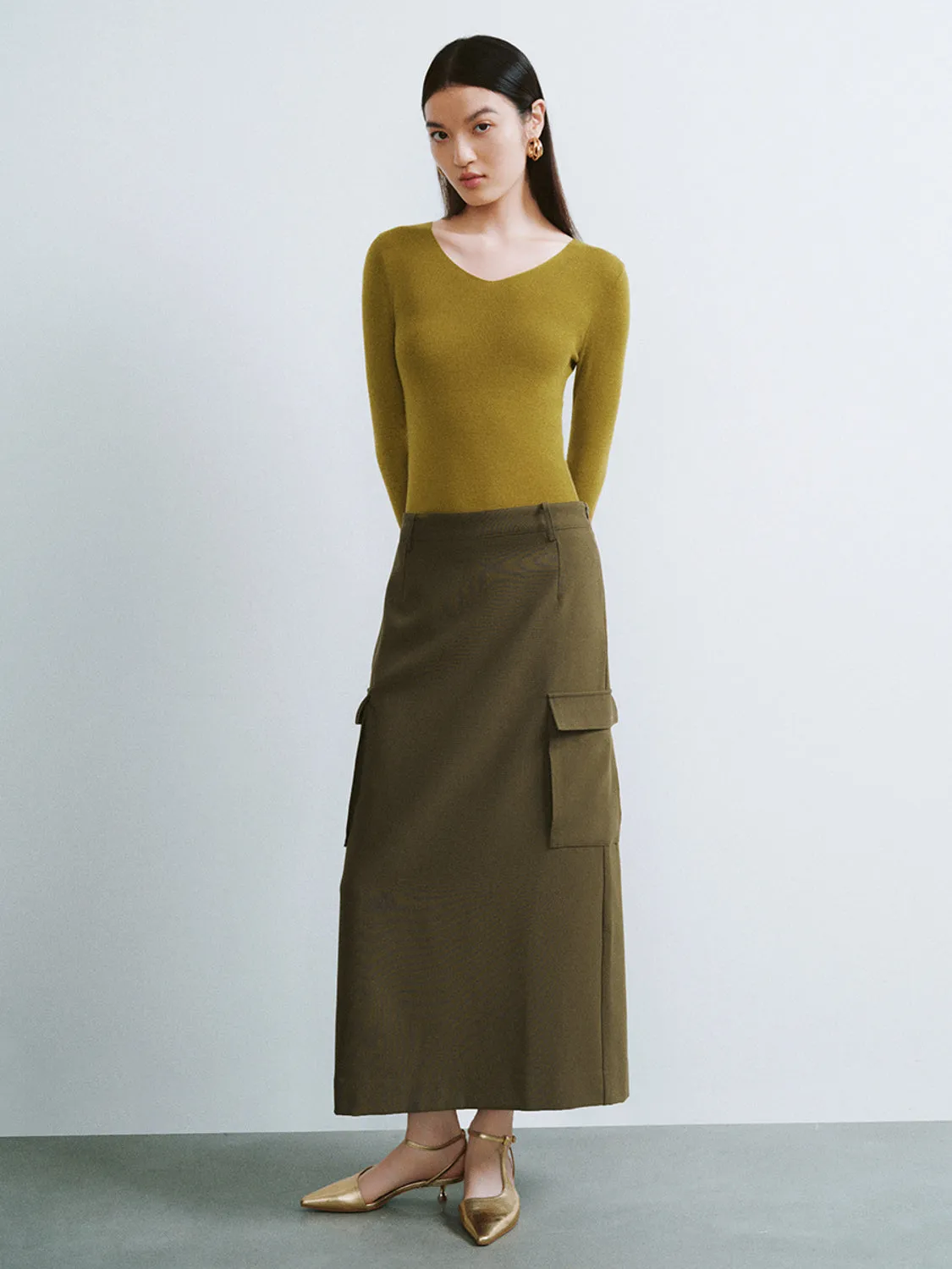 Midi Straight Skirt sold by Urban Revivo product image thumbnail 5