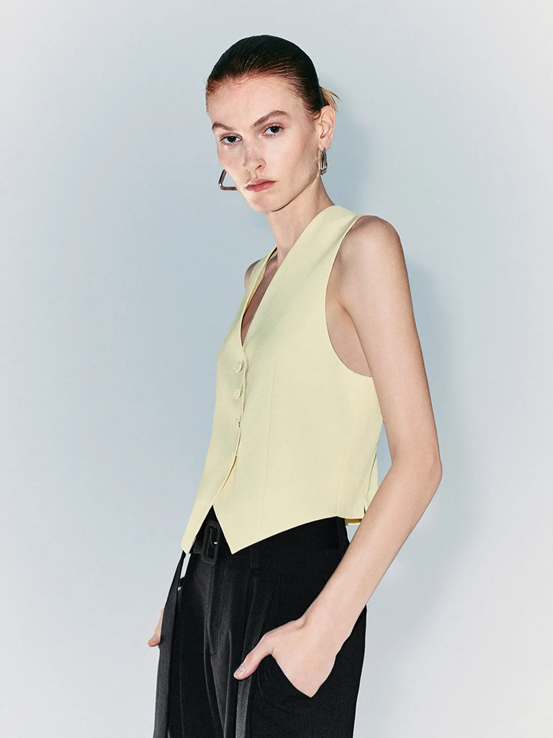 V Neck Vest sold by Urban Revivo product image thumbnail 5