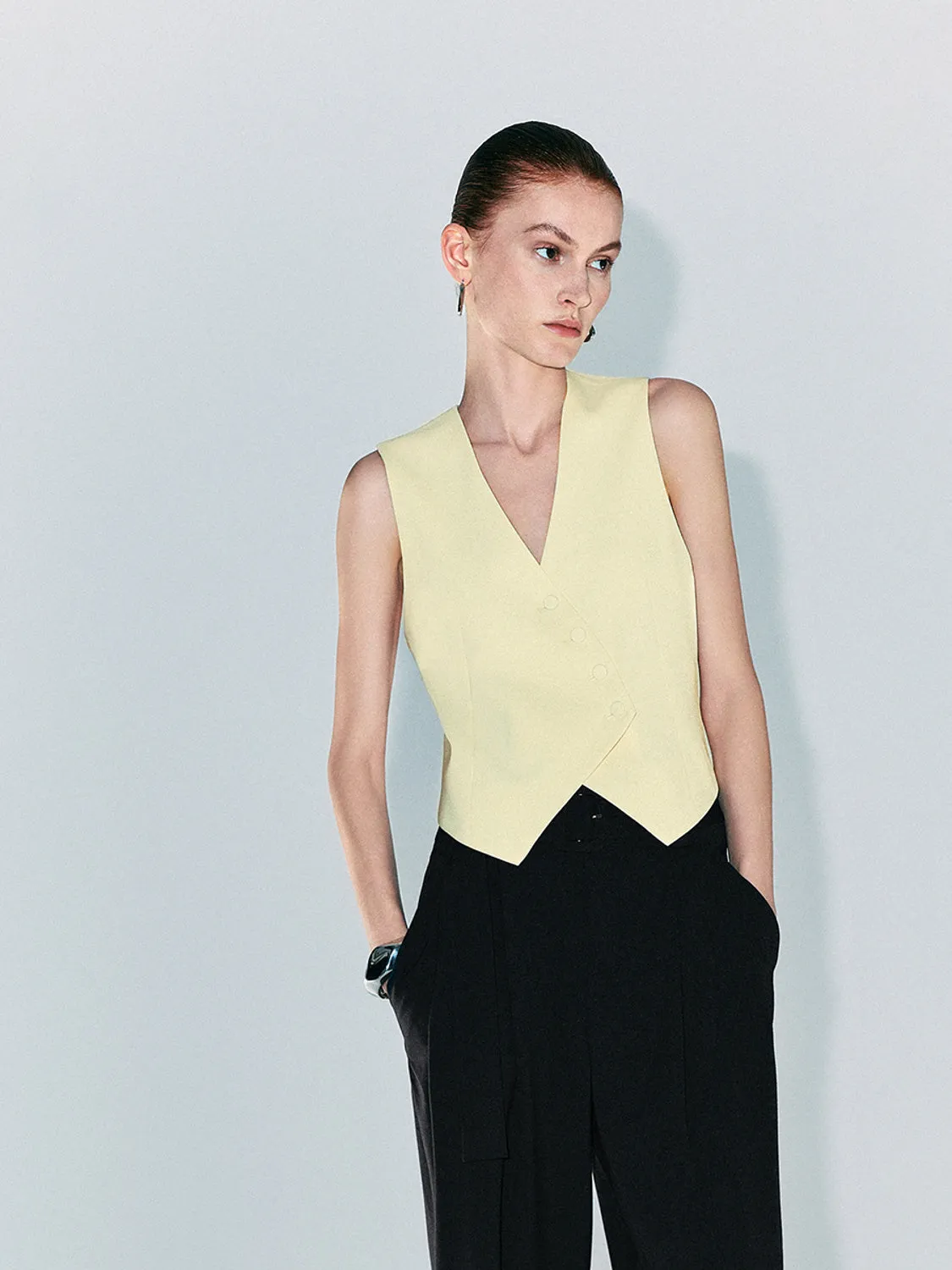 V Neck Vest sold by Urban Revivo product image thumbnail 3