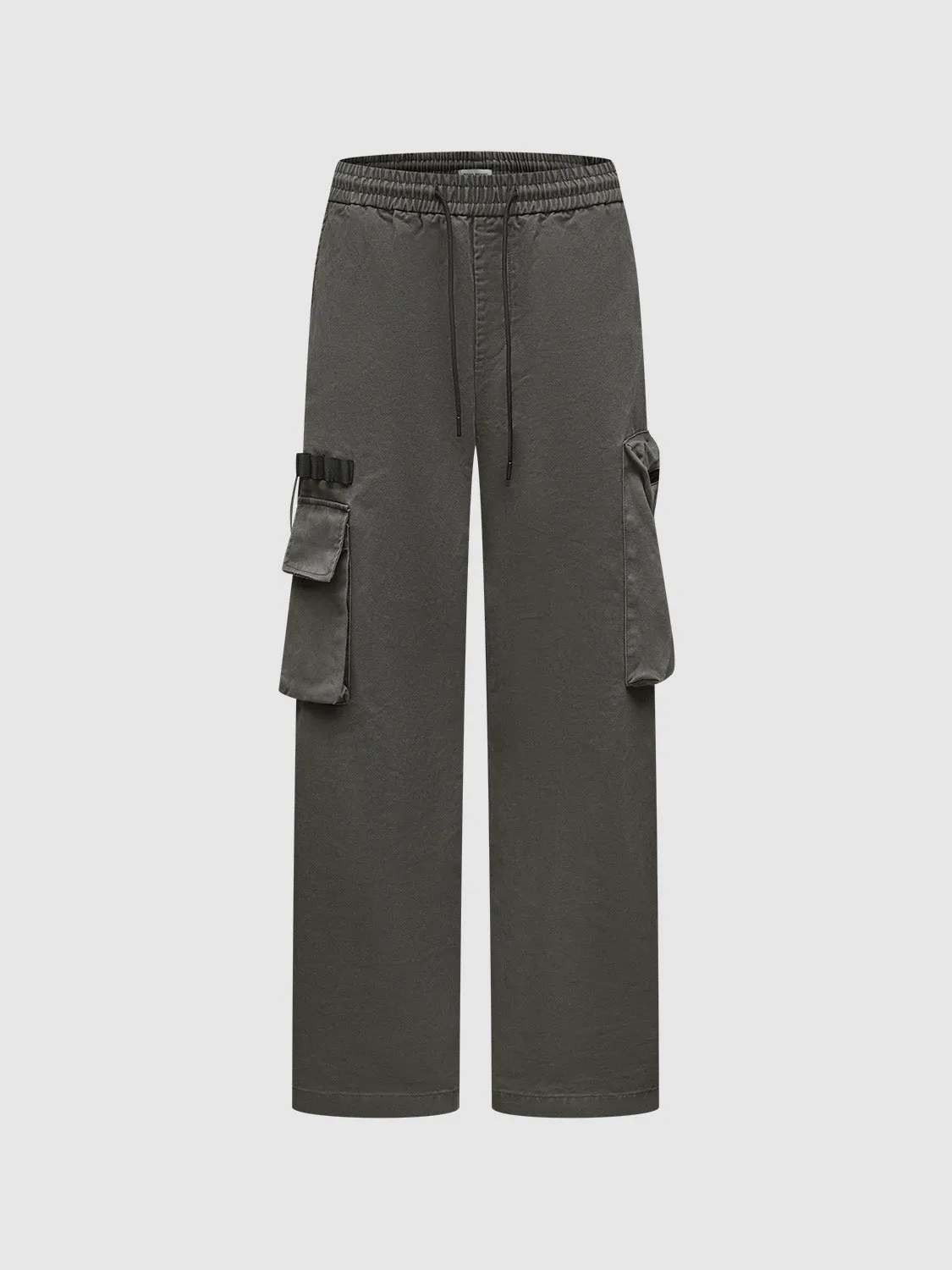 Side Pocket Wide-Leg Pants sold by Urban Revivo