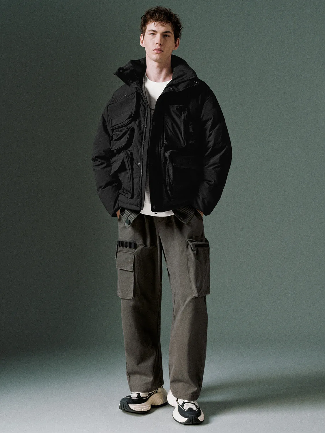 Side Pocket Wide-Leg Pants sold by Urban Revivo product image thumbnail 5