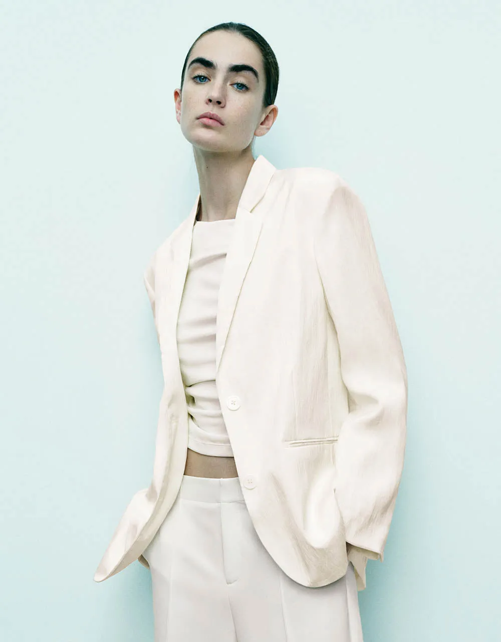 Notch Lapel Tailored Blazer sold by Urban Revivo