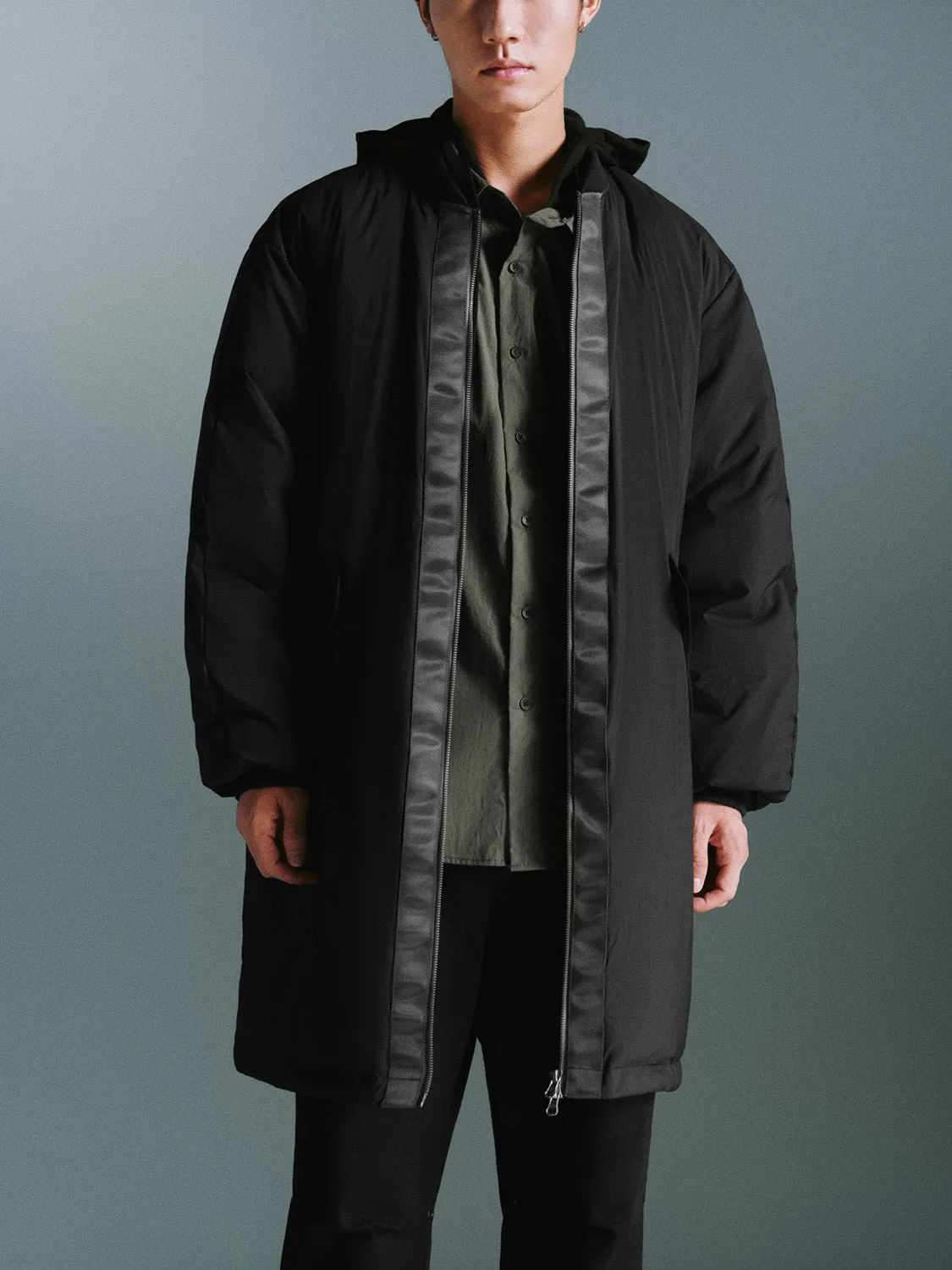 Zip Up Front Down Outerwear sold by Urban Revivo