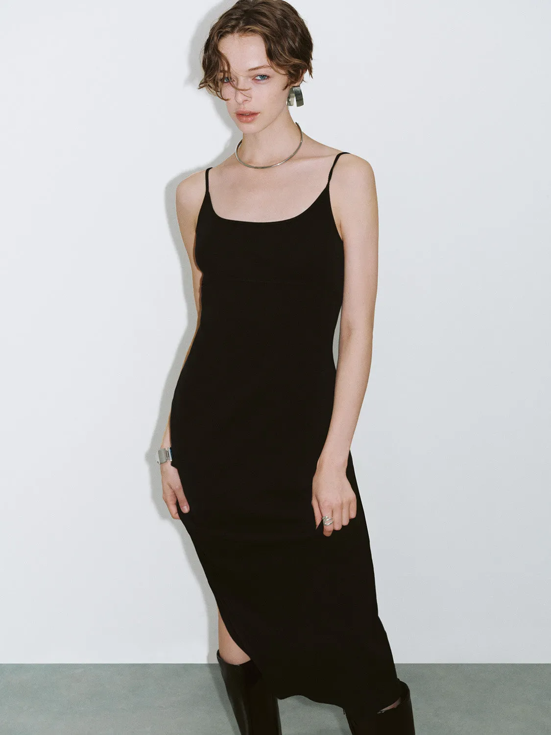 U Neck Skinny Cami Dress sold by Urban Revivo product image thumbnail 4