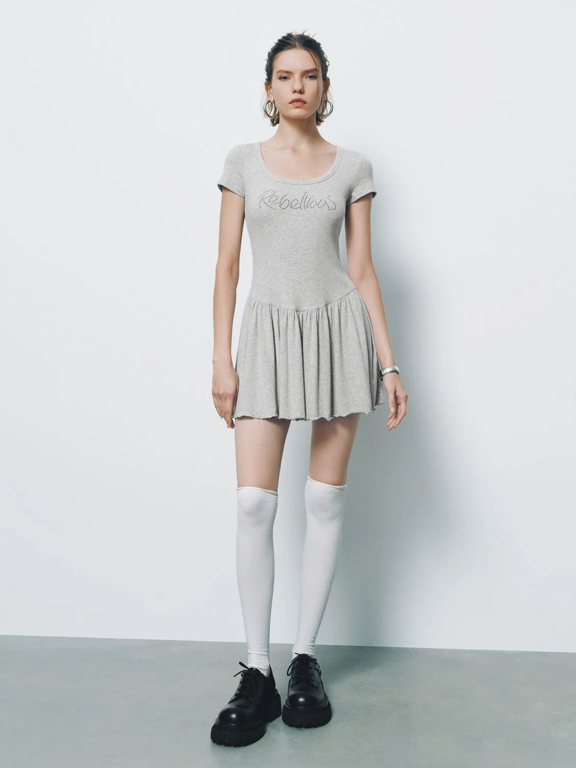 U Neck Skinny A-Line Dress sold by Urban Revivo product image thumbnail 4