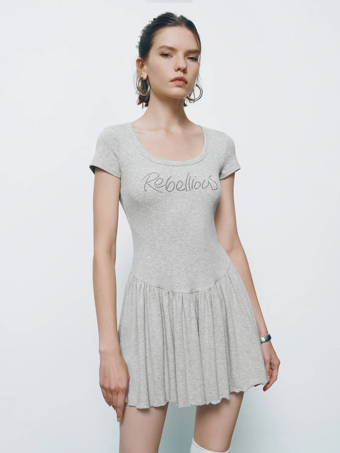 U Neck Skinny A-Line Dress sold by Urban Revivo