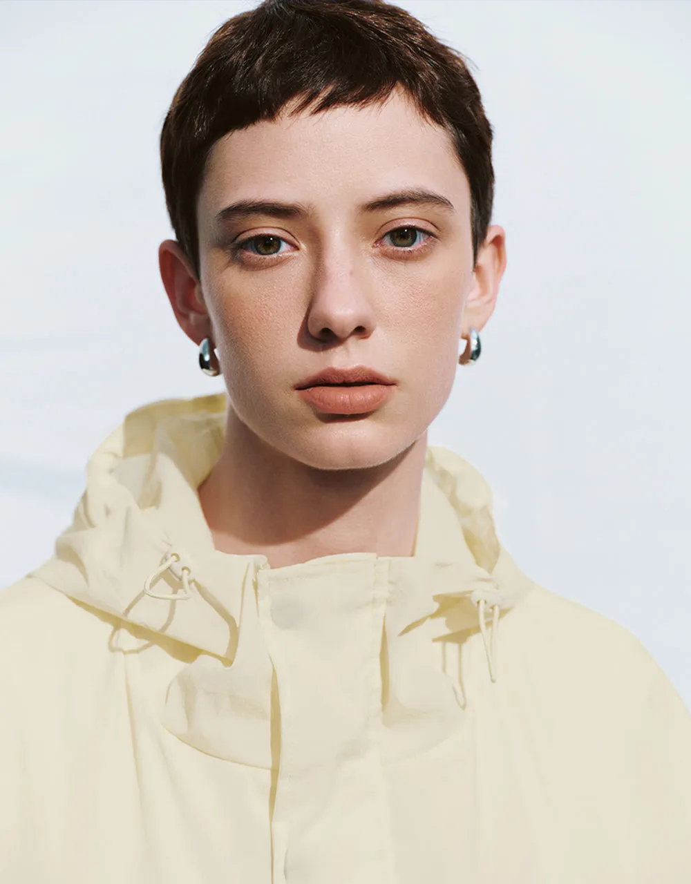 Stand Collar Zipper Front Straight Jacket sold by Urban Revivo product image thumbnail 3