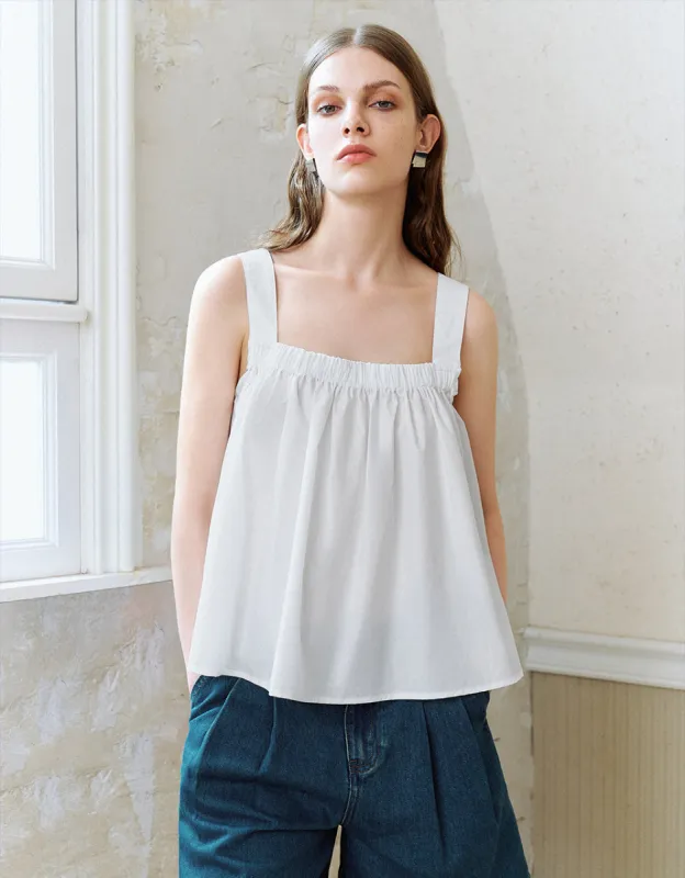 Square-cut Collar Cami Top sold by Urban Revivo
