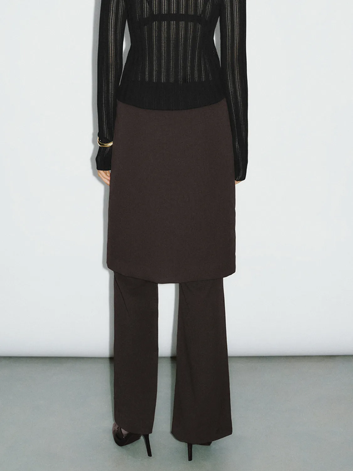 Skirt Layered Flare Pants sold by Urban Revivo product image thumbnail 3