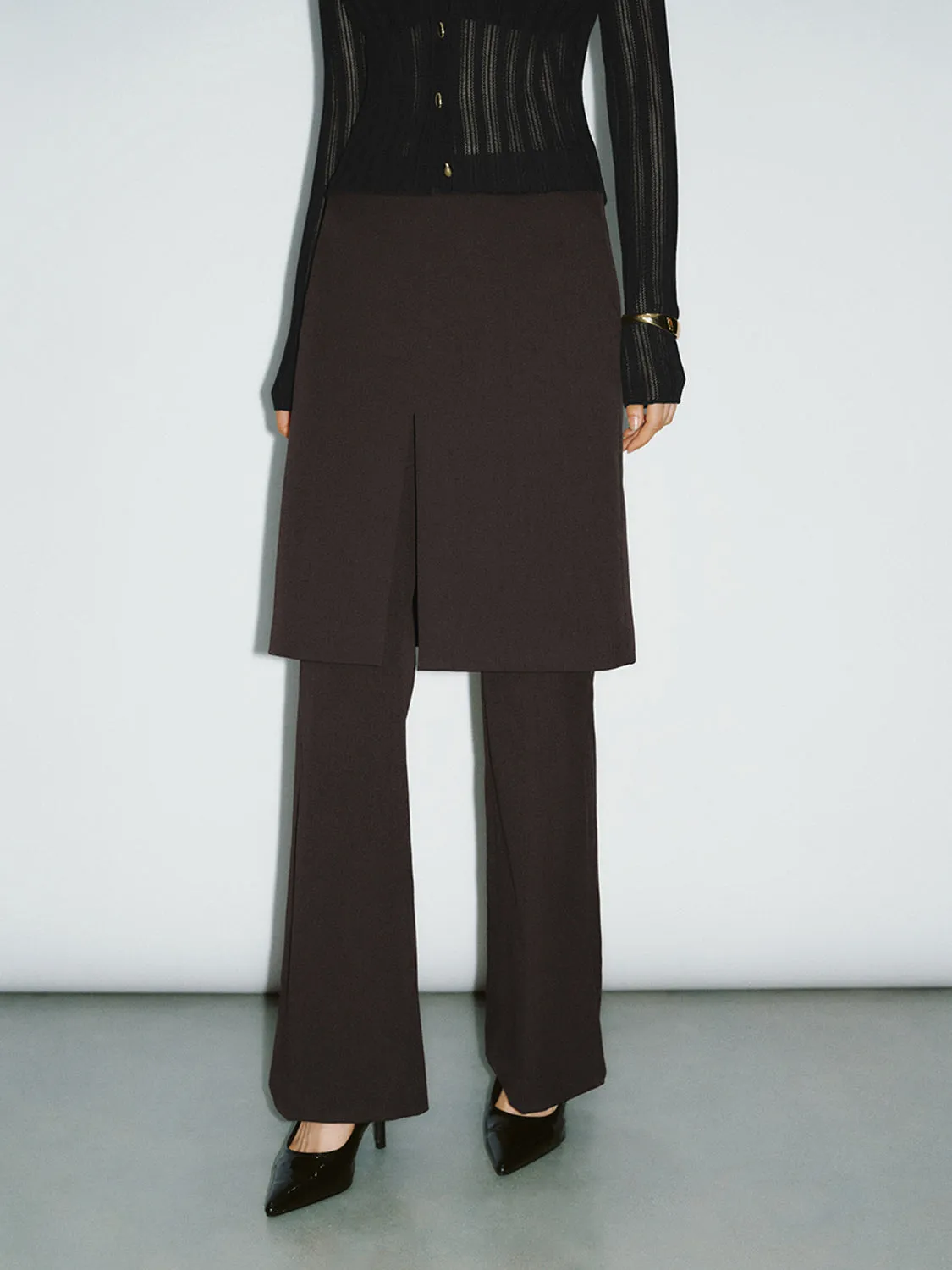 Skirt Layered Flare Pants sold by Urban Revivo product image thumbnail 5