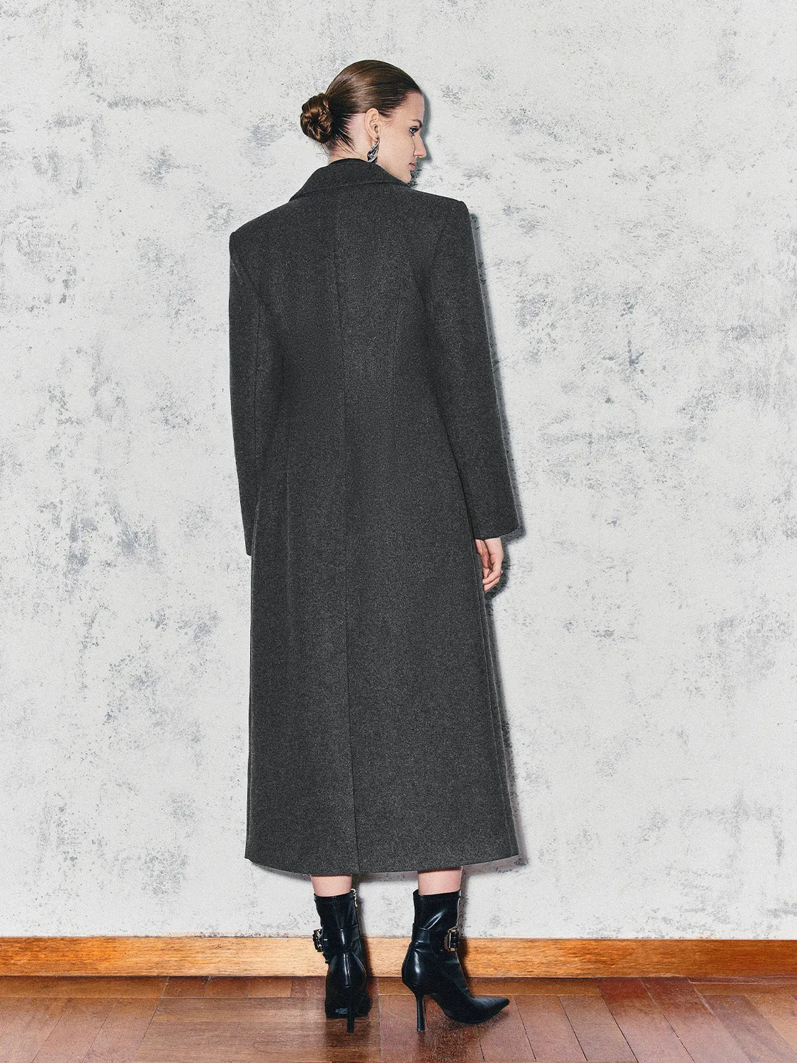 Single Breasted Lapel Coats sold by Urban Revivo product image thumbnail 3