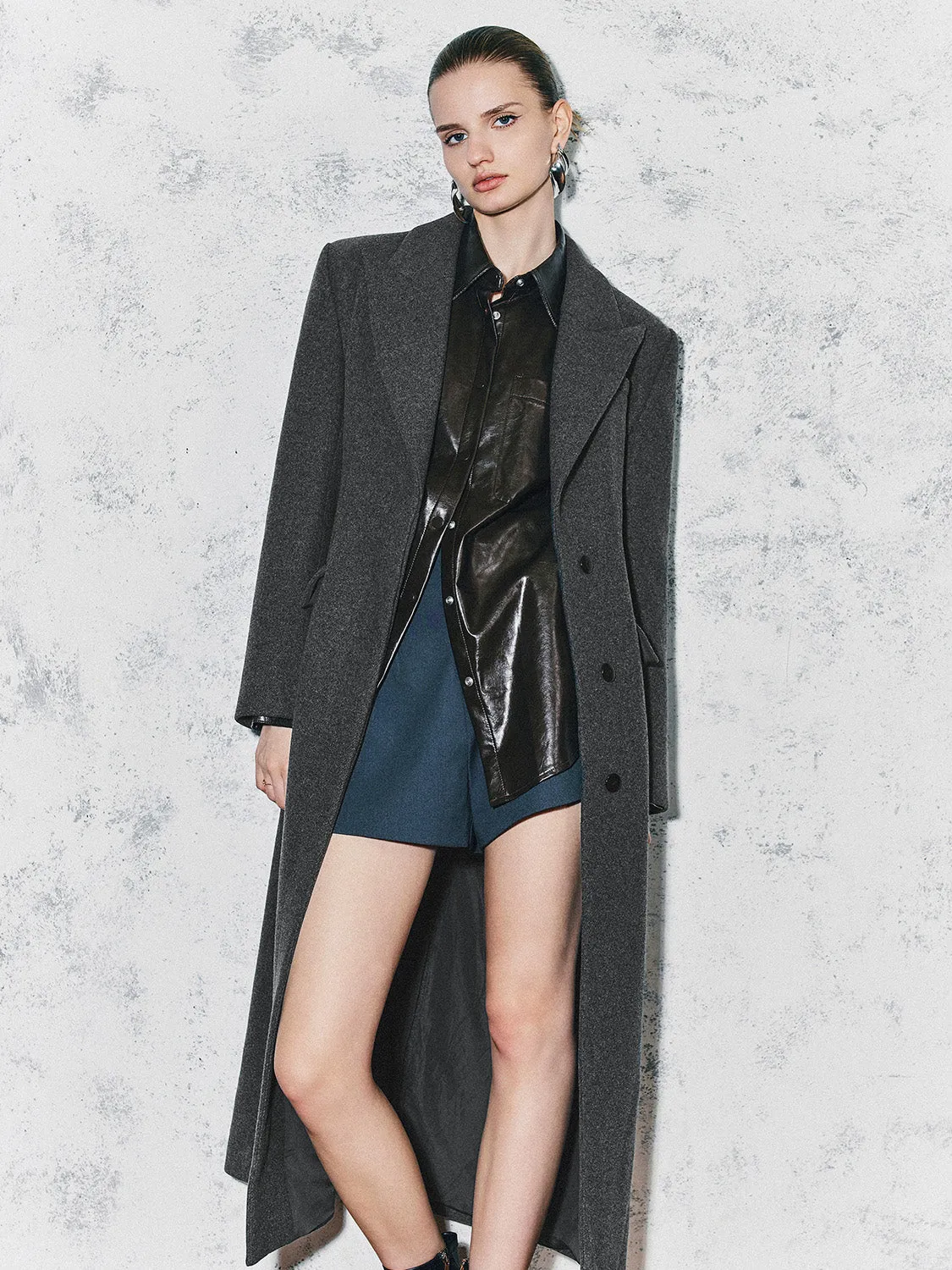 Single Breasted Lapel Coats sold by Urban Revivo product image thumbnail 4