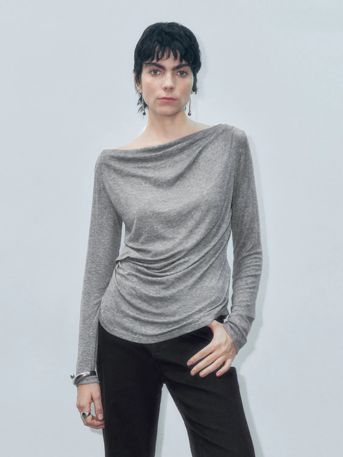 Ruched Regular T-Shirts sold by Urban Revivo