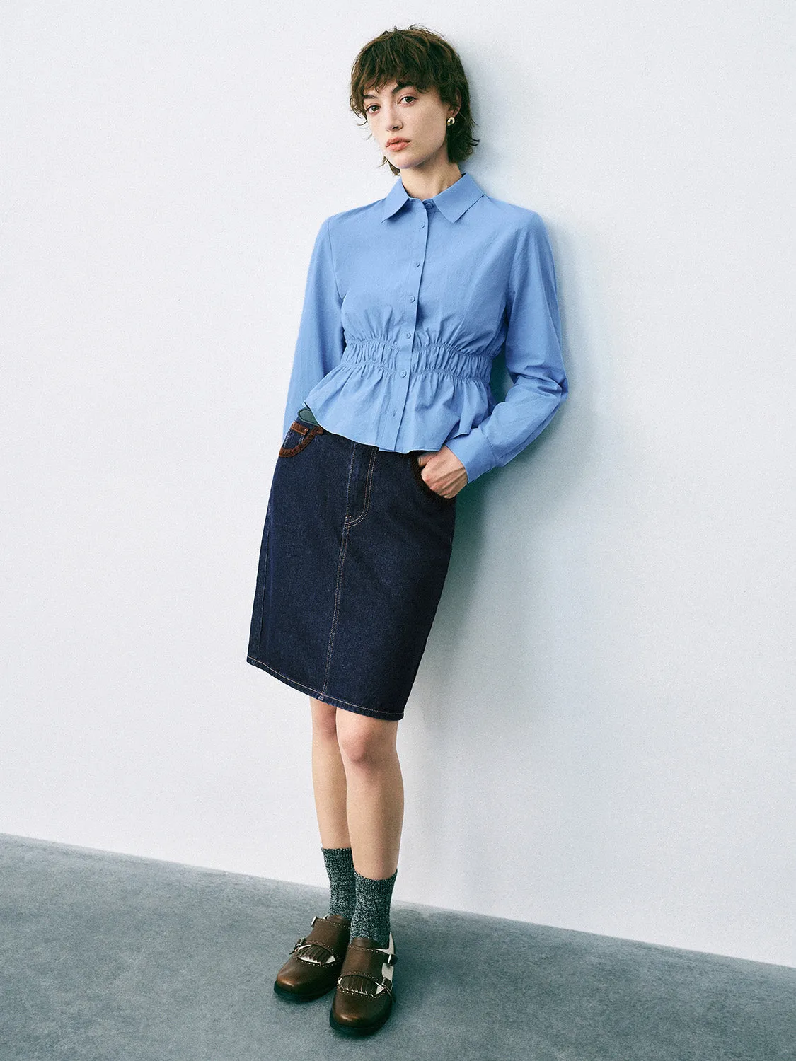 Regular Denim Skirts sold by Urban Revivo product image thumbnail 5