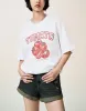 Printed Crew Neck Straight T-Shirt sold by Urban Revivo
