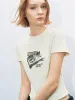Printed Crew Neck Skinny T-Shirt sold by Urban Revivo