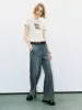 Printed Crew Neck Skinny T-Shirt sold by Urban Revivo