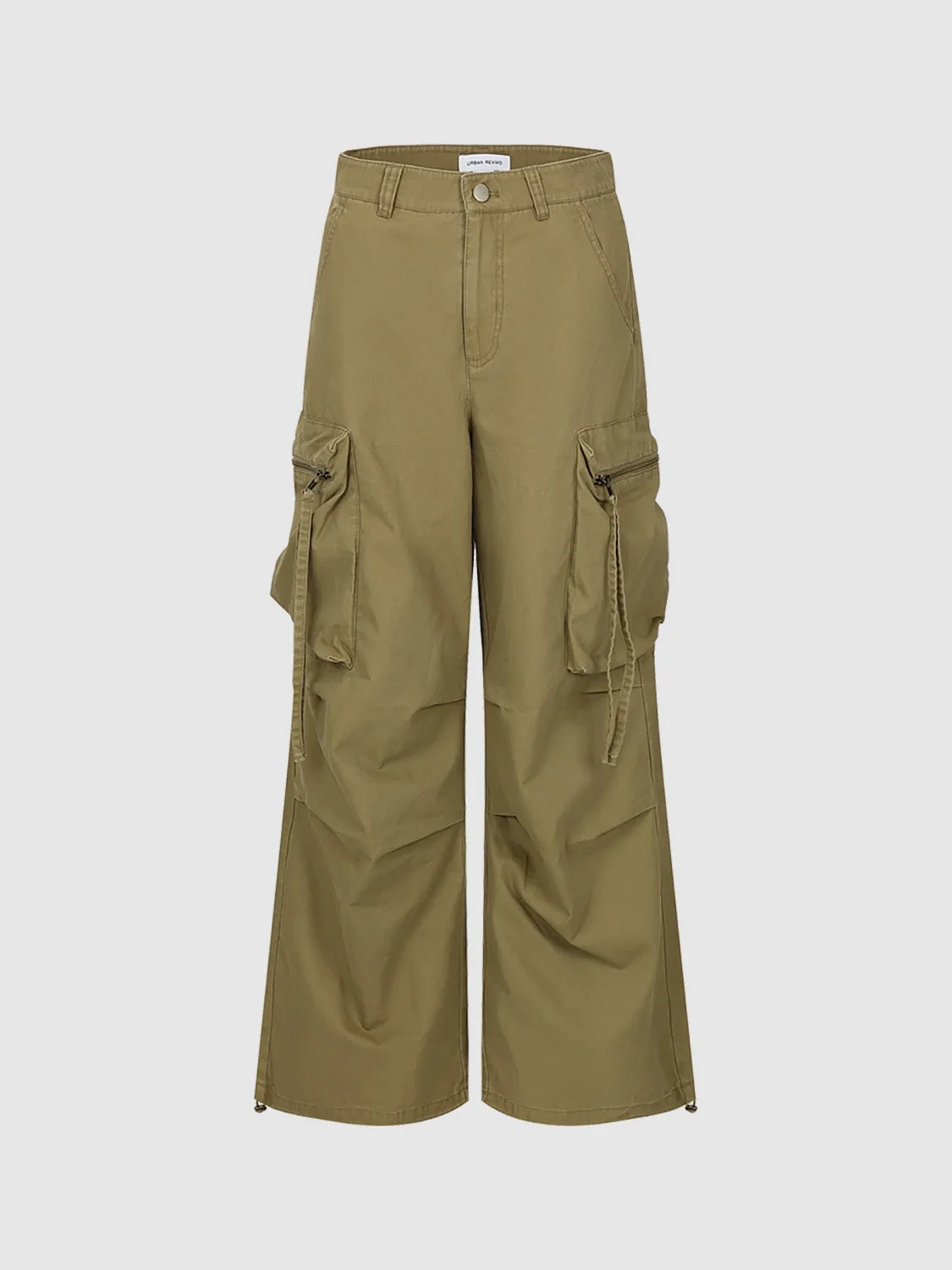 Multi Pocket Wide-Leg Pants sold by Urban Revivo