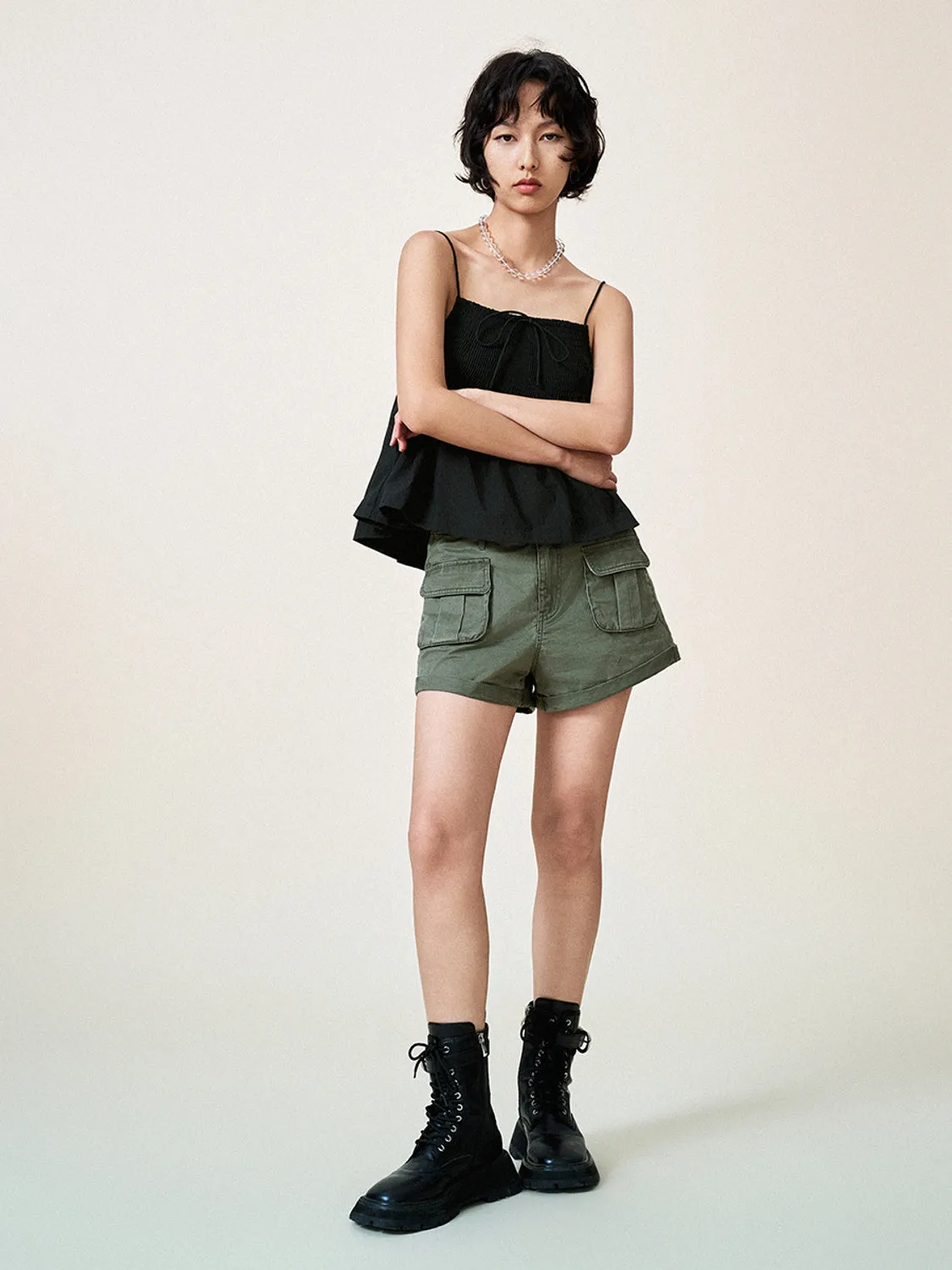 Multi Pocket Loose Shorts sold by Urban Revivo product image thumbnail 5