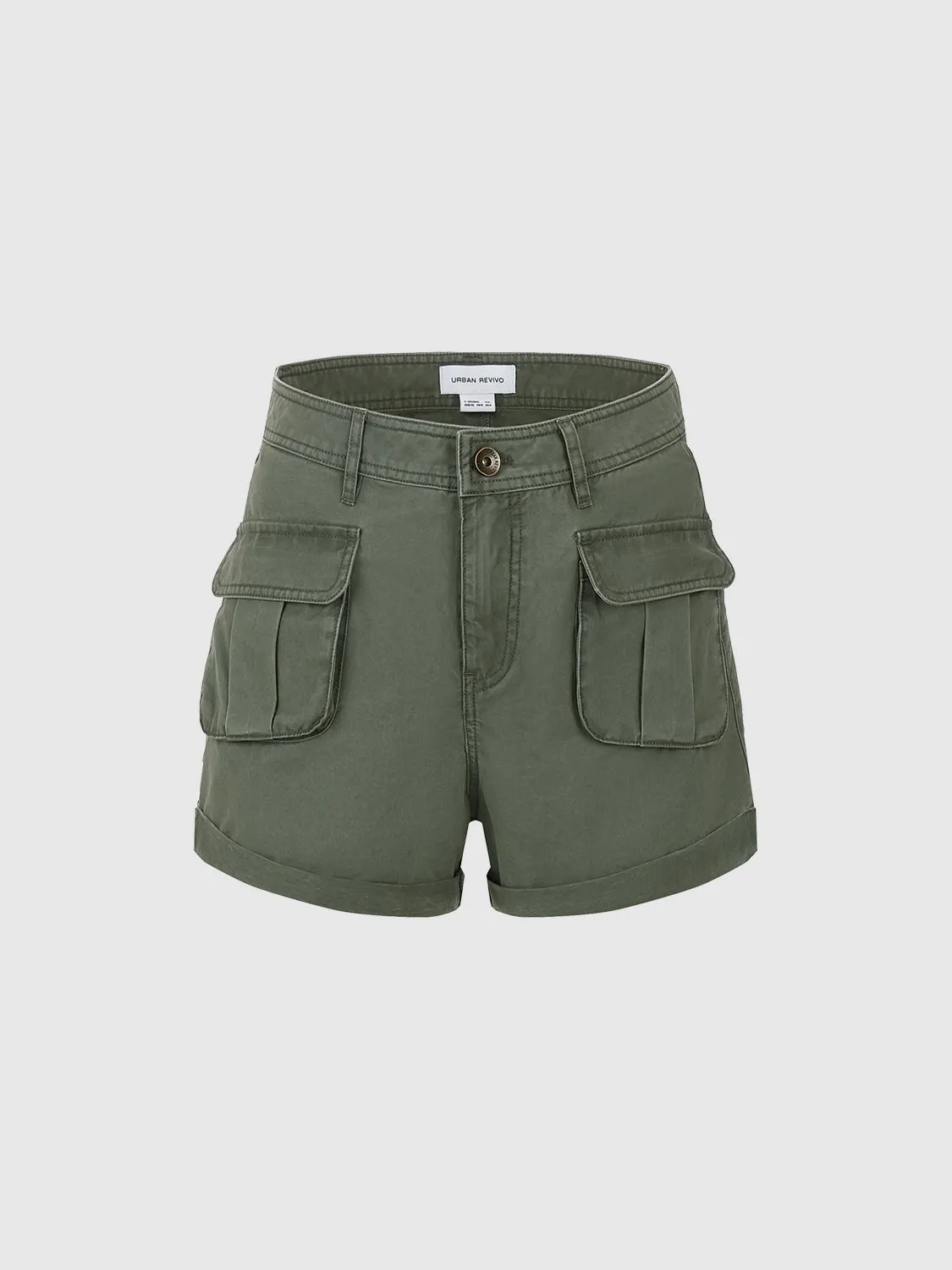 Multi Pocket Loose Shorts sold by Urban Revivo