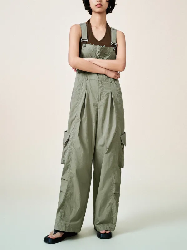 Multi Pocket Loose Jumpsuit sold by Urban Revivo