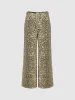 Leopard Printed Denim Jeans sold by Urban Revivo