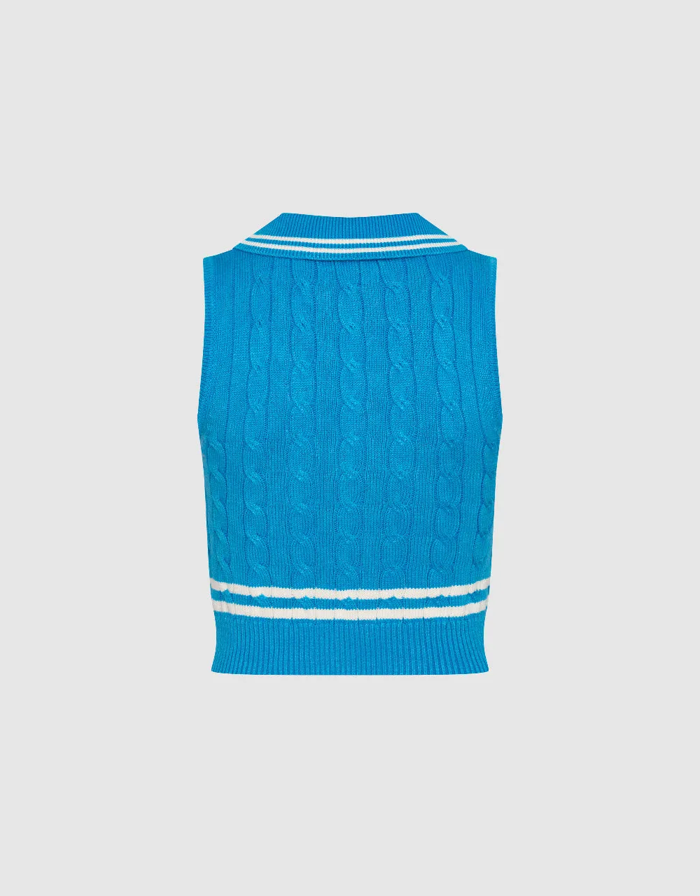 Lapel Knitted Vest sold by Urban Revivo product image thumbnail 5