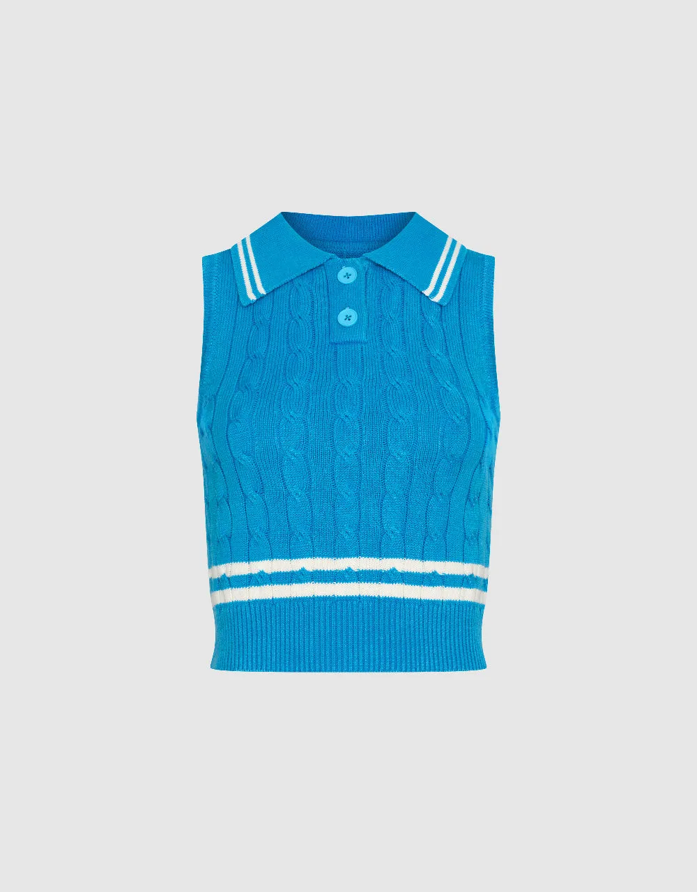 Lapel Knitted Vest sold by Urban Revivo product image thumbnail 4