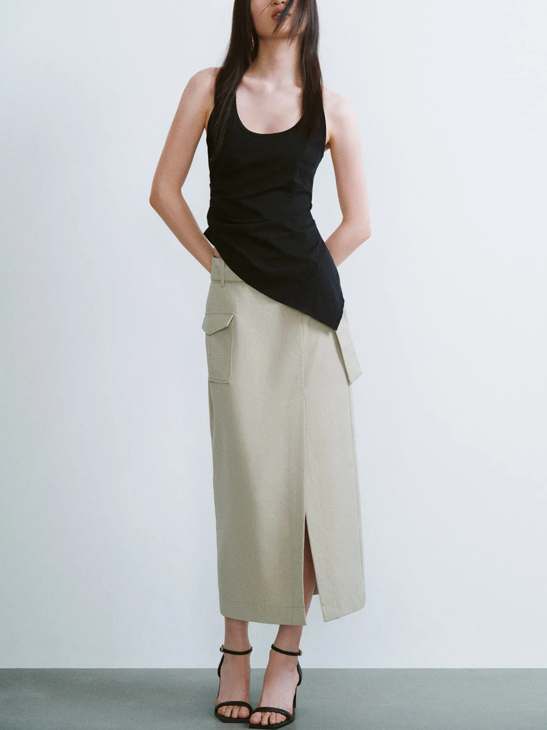 Halter Neck Skinny Tank Top sold by Urban Revivo product image thumbnail 4