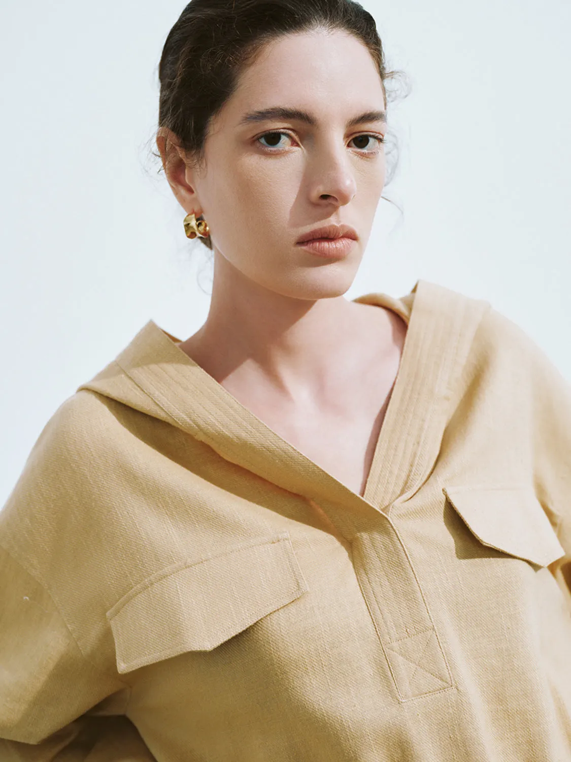 Flap Pocket Overhead Shirt sold by Urban Revivo product image thumbnail 5