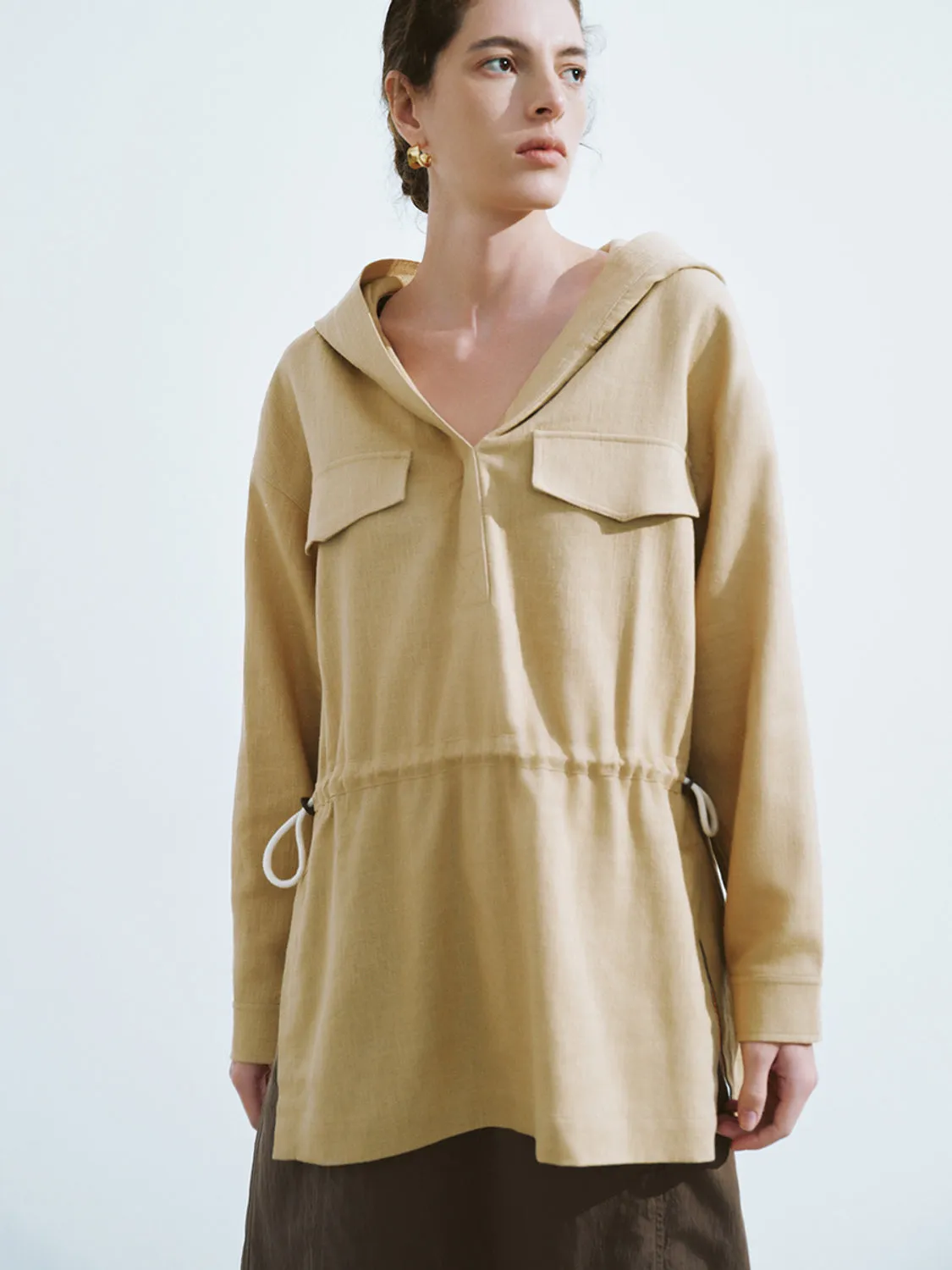 Flap Pocket Overhead Shirt sold by Urban Revivo product image thumbnail 4