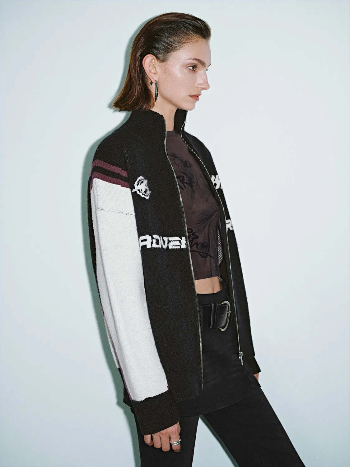 Zip Up Front Knitted Cardigans sold by Urban Revivo product image thumbnail 2