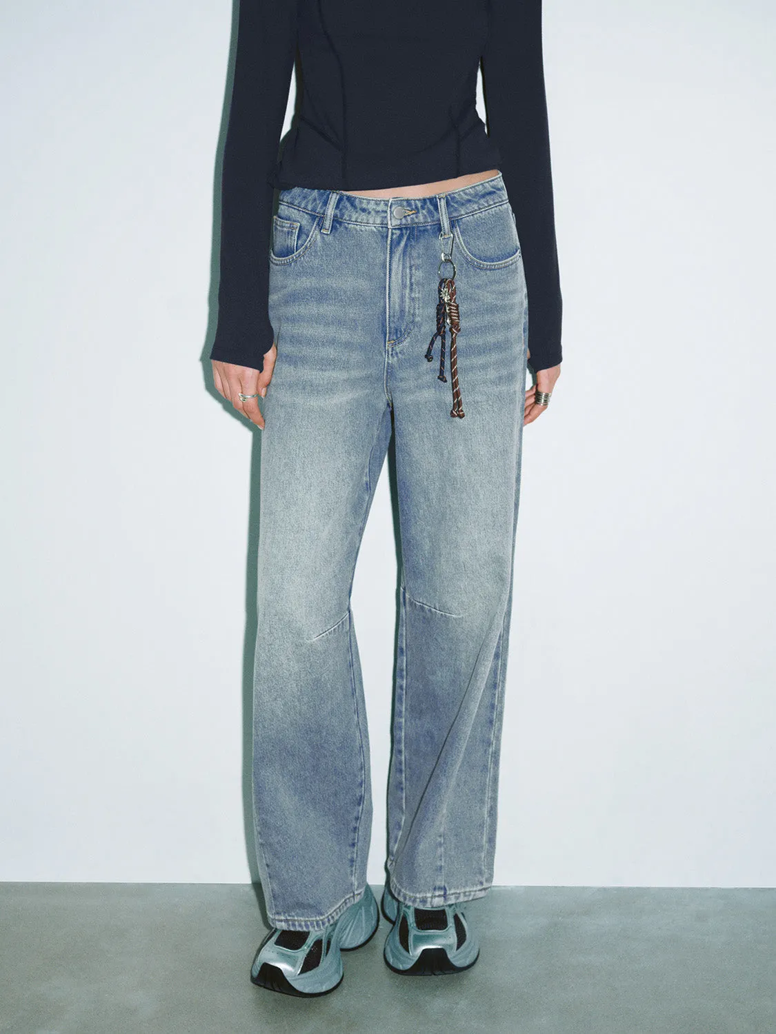 Loose Denim Wide-Leg Jeans sold by Urban Revivo product image thumbnail 2