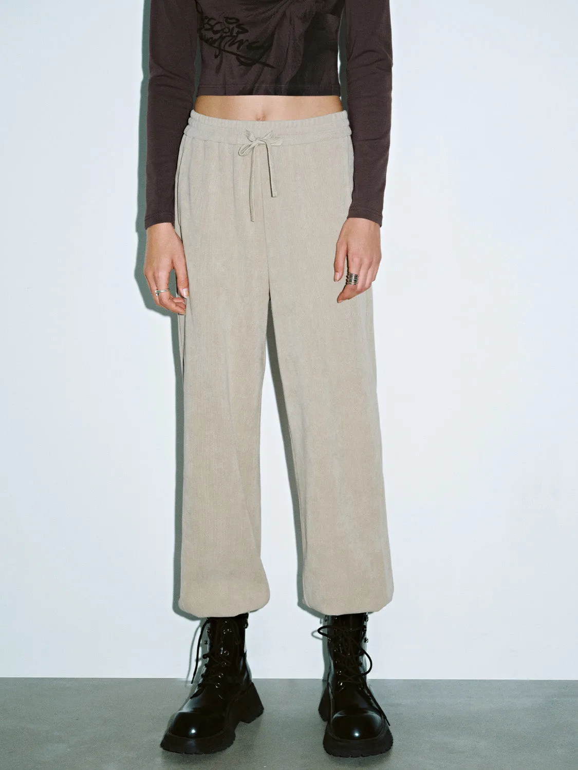 Loose Drawstring Jogger Pants sold by Urban Revivo product image thumbnail 2