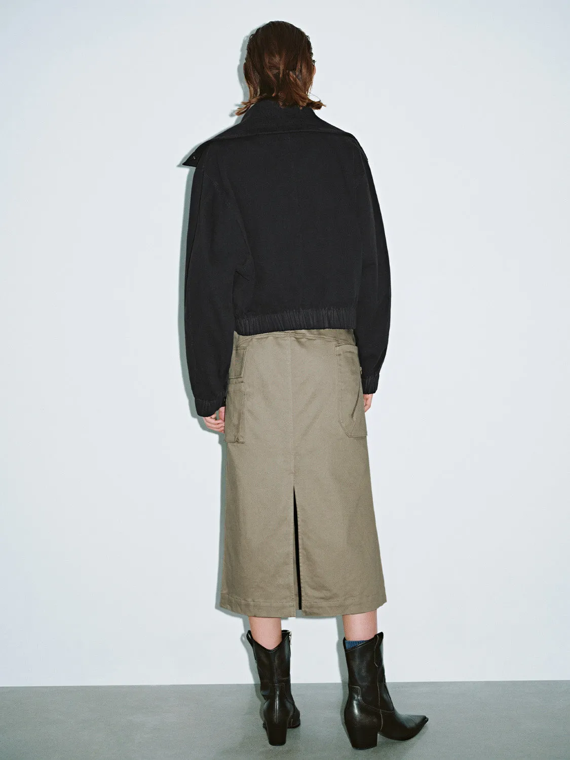 Regular Elastic Straight Skirts sold by Urban Revivo product image thumbnail 4