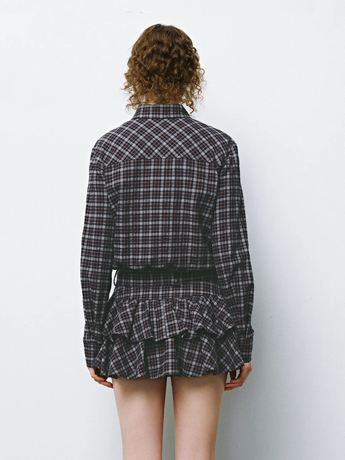 Plaid Pleated Skater Dresses sold by Urban Revivo product image thumbnail 2