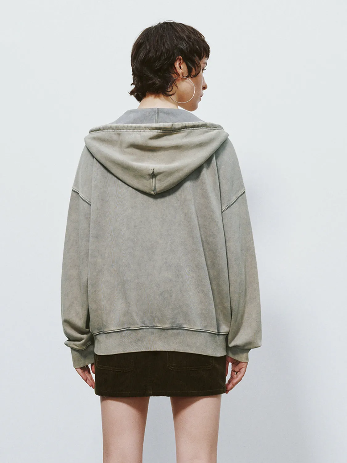 Zip Up Front Hoodie Jackets sold by Urban Revivo product image thumbnail 2