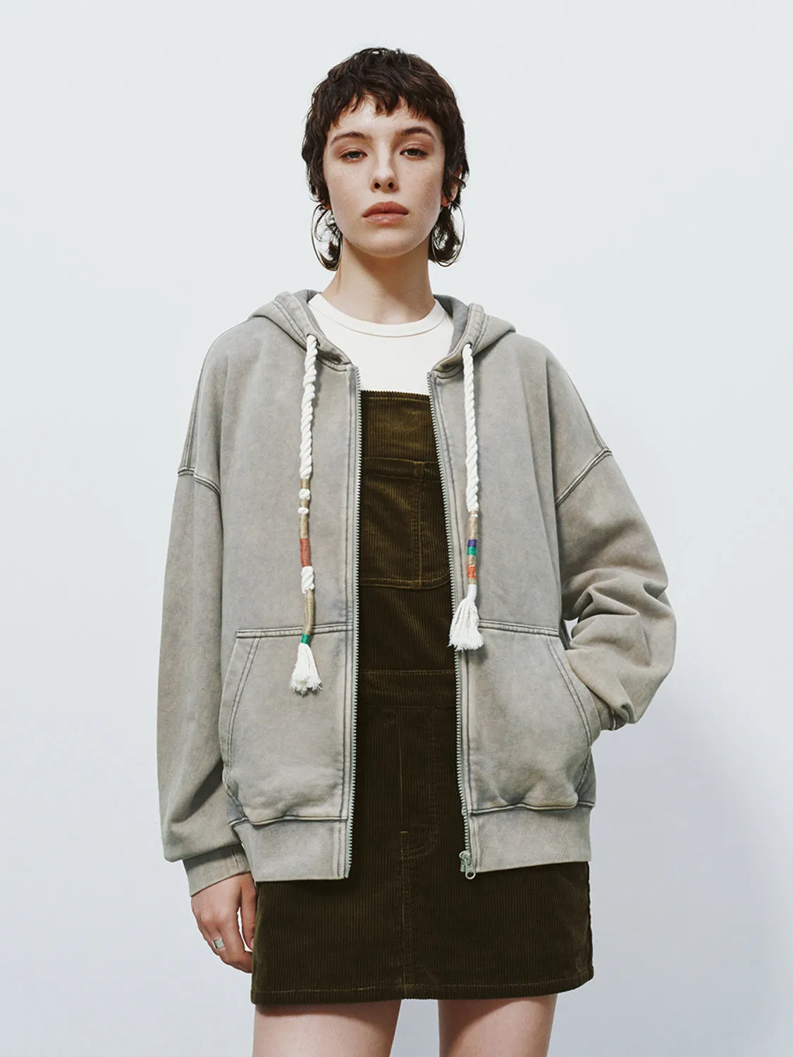 Zip Up Front Hoodie Jackets sold by Urban Revivo