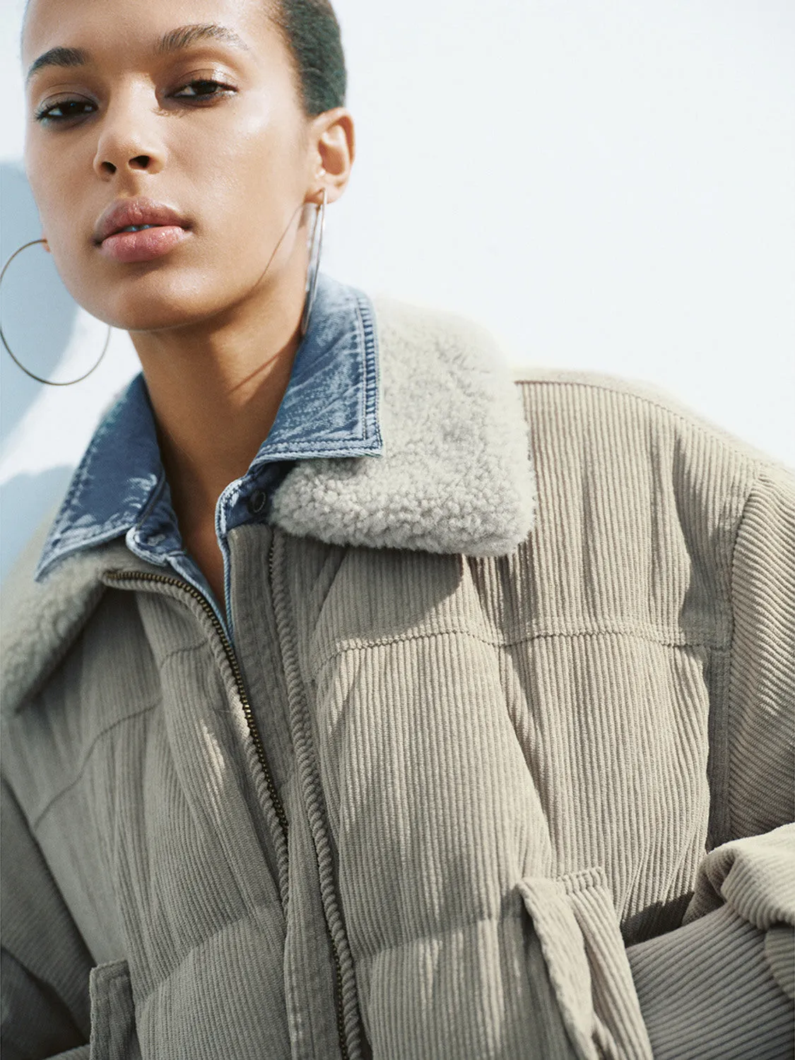 Loose Padded Cropped Down Outerwear sold by Urban Revivo product image thumbnail 5