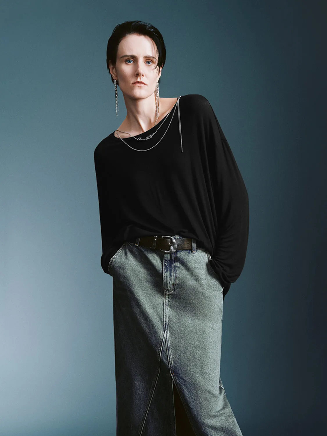 Loose Long Sleeve T-Shirts sold by Urban Revivo