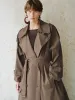 Notched Collar Double Breasted Trench Coats sold by Urban Revivo