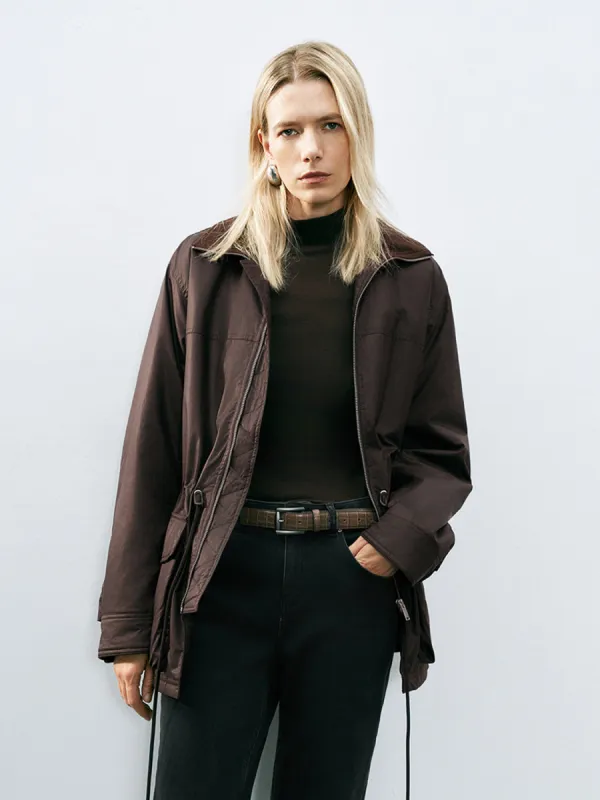 Tapered Waist Leather Padded Coats sold by Urban Revivo