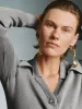 Lapel Button Up Cropped Knitted Cardigans sold by Urban Revivo