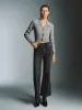 Lapel Button Up Cropped Knitted Cardigans sold by Urban Revivo